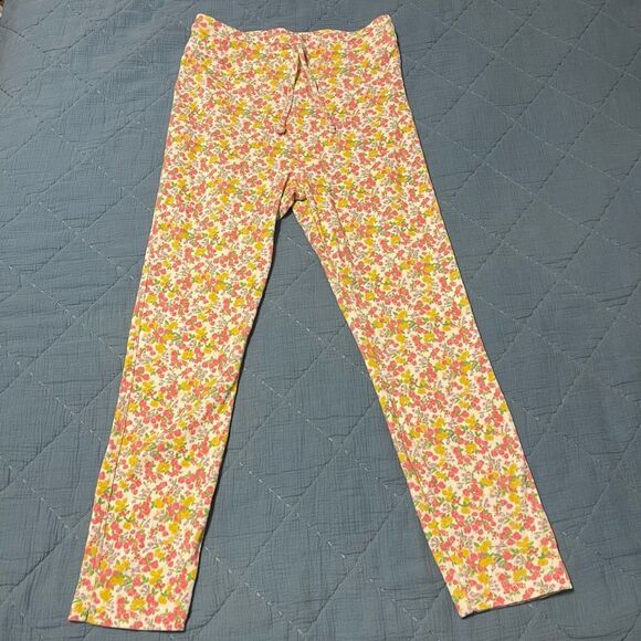 LoveShackFancy Pants - LoveShackFancy Brently Slim Pant In Fruity Punch Ditzy Floral Print Small